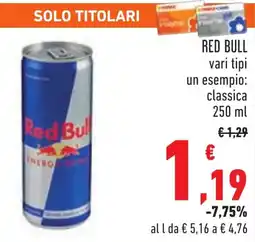 Conad Red bull classica offerta