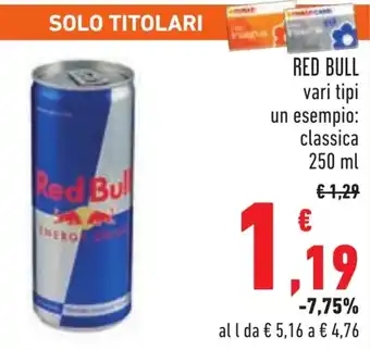 Conad Red bull classica offerta