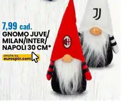 Eurospin Gnomo juve milan/inter napoli 30 cm offerta