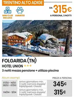 Eurospin Hotel union offerta