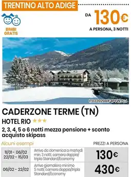 Eurospin Hotel rio offerta