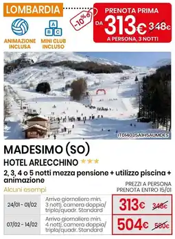 Eurospin Hotel arlecchino offerta