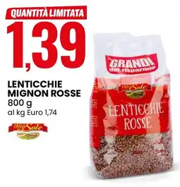 Eurospin Lenticchie mignon rosse offerta