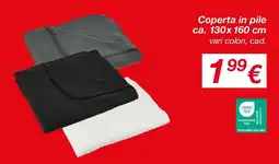 KiK Coperta in pile ca. 130x 160 cm offerta