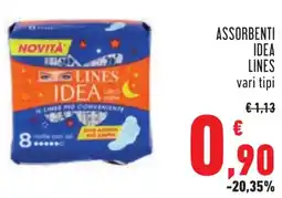 Conad Assorbenti idea LINES offerta