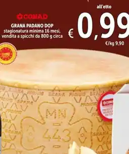 Spazio Conad Conad grana padano dop offerta