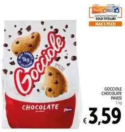 Spazio Conad Gocciole chocolate PAVESI offerta