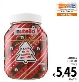 Spazio Conad Nutella ferrero offerta