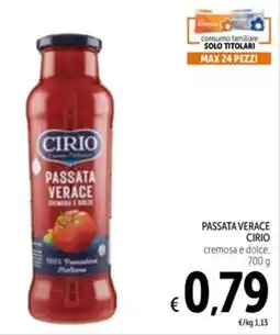 Spazio Conad Passata verace CIRIO offerta