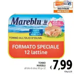 Spazio Conad TONNO MAREBLU all'olio di oliva offerta