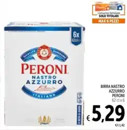 Spazio Conad Birra nastro azzurro PERONI offerta