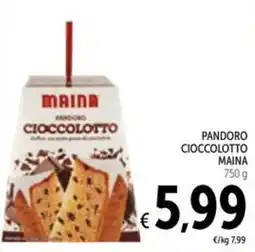 Spazio Conad Pandoro cioccolotto MAINA offerta