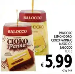 Spazio Conad Pandoro lemondoro, cioko panna o maxicioc BALOCCO offerta