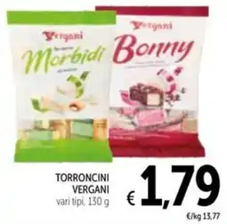 Spazio Conad Torroncini VERGANI offerta