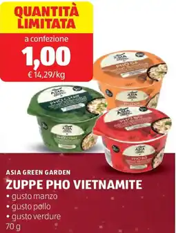 ALDI Asia green garden zuppe pho vietnamite offerta