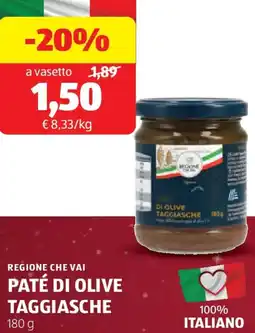 ALDI Regione che vai paté di olive taggiasche offerta