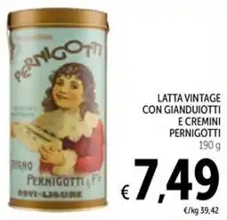 Spazio Conad Latta vintage con gianduiotti e cremini PERNIGOTTI offerta