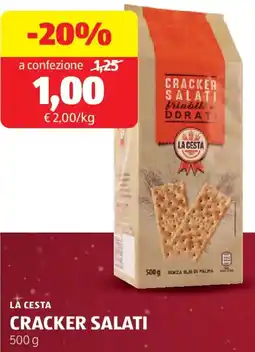 ALDI La cesta cracker salati offerta