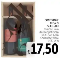 Spazio Conad Confezione regalo SETTESOLI offerta