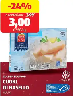 ALDI Golden seafood cuori di nasello offerta