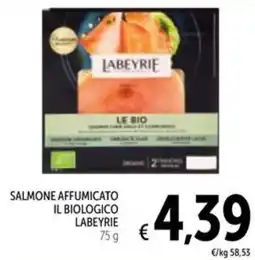 Spazio Conad Salmone affumicato il biologico LABEYRIE offerta