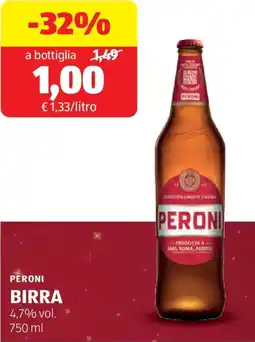 ALDI Peroni birra offerta