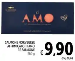 Spazio Conad Salmone norvegese affumicato ti amo RE SALMONE offerta
