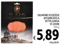 Spazio Conad Salmone scozzese affumicato a fetta lunga ST.JOHN offerta