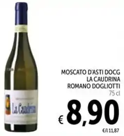 Spazio Conad Moscato d'asti docg la caudrina romano DOGLIOTTI offerta