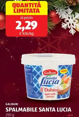 ALDI Galbani spalmabile santa lucia offerta
