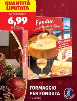 ALDI Formaggio per fonduta offerta