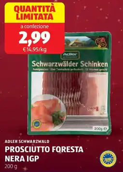 ALDI Adler schwarzwald prosciutto foresta nera igp offerta