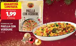 ALDI Tesoros del sur paella con verdure offerta