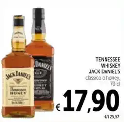 Spazio Conad Tennessee whiskey JACK DANIEL'S offerta