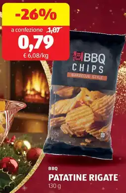 ALDI Bbq patatine rigate offerta