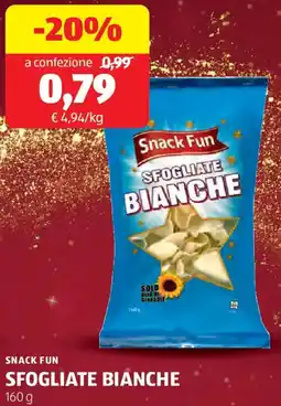 ALDI Snack fun sfogliate bianche offerta