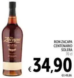 Spazio Conad Ron zacapa centenario SOLERA offerta