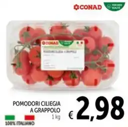 Spazio Conad Pomodori ciliegia a grappolo CONAD offerta