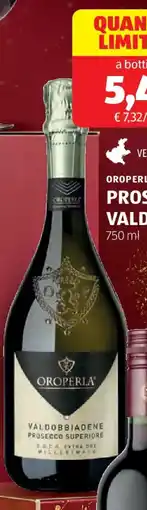 ALDI Oroperla prosecco valdobbiadené offerta