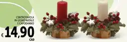 Spazio Conad Centrotavola in legno natale e capodanno offerta