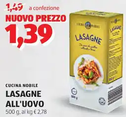 ALDI Cucina nobile lasagne all'uovo offerta