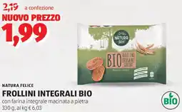 ALDI Natura felice frollini integrali bio offerta