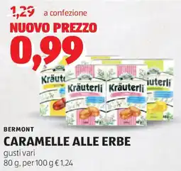 ALDI Bermont caramelle alle erbe offerta