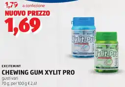 ALDI Excitemint chewing gum xylit pro offerta