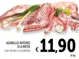 Spazio Conad Agnello intero o a metà offerta