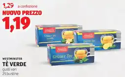 ALDI Westminster tè verde offerta