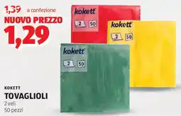 ALDI Kokett tovaglioli offerta