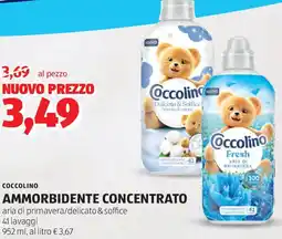ALDI Coccolino ammorbidente concentrato offerta