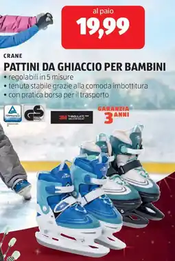 ALDI Crane pattini da ghiaccio per bambini offerta