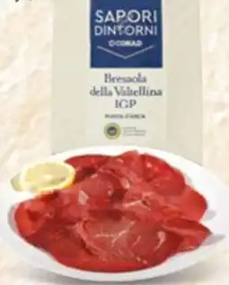 Spazio Conad Bresaola della valtellina igp punta d'anca SAPORI DINTORNI CONAD offerta